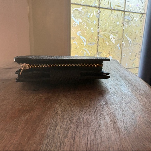 Coach Black Leather Wallet with Gold Logo - Picture 10 of 10